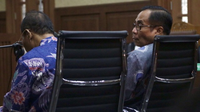 Sidang perdana Sugiharto dan Irman. (Foto: Fanny Kusumawardhani/kumparan)