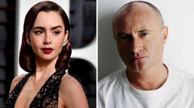 Lily Collins dan Phil Collins (Foto: Official Facebook Page)