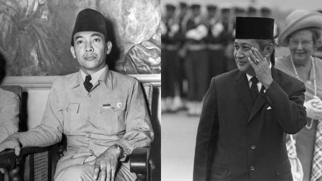 Sukarno dan Soeharto (Foto: Asian History and Culture)