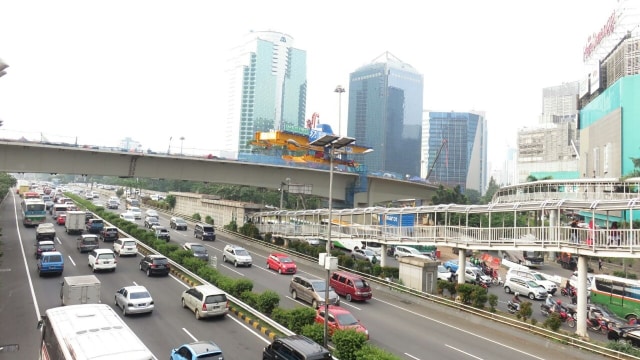 Proyek Simpang Susun Semanggi. (Foto: Yudhistira Amran Saleh/kumparan)