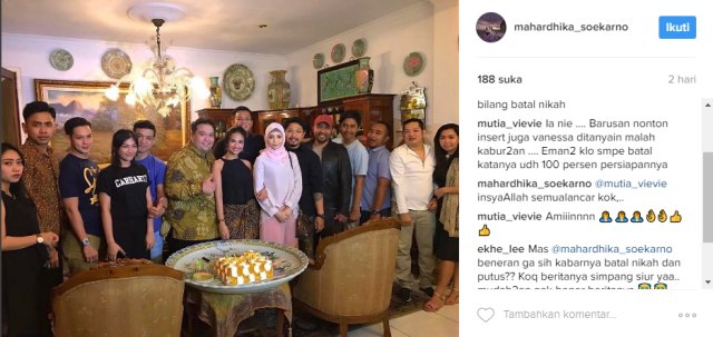 Screencshot IG Didi Mahardika (Foto: Instagram @mahardhika_soekarno)