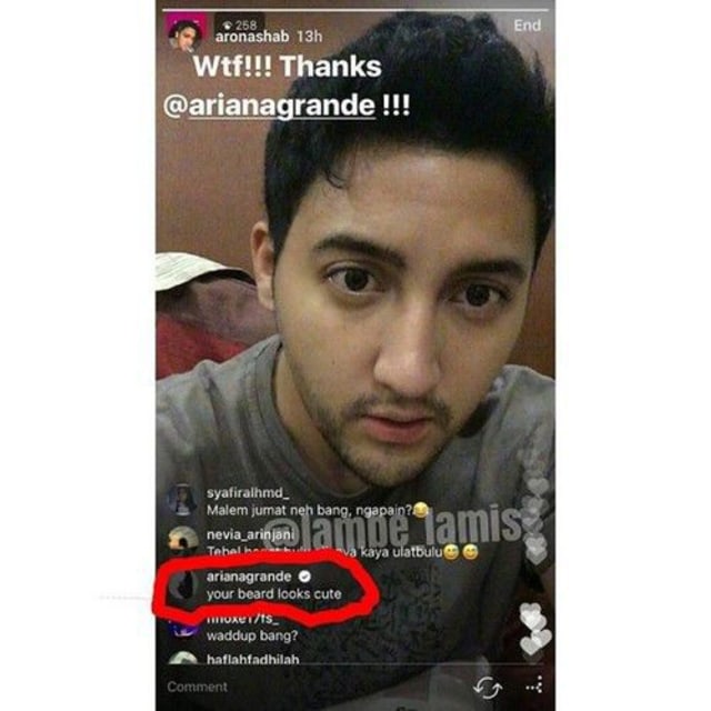 Capture Instastory Aaron Ashab (Foto: aaronashab )