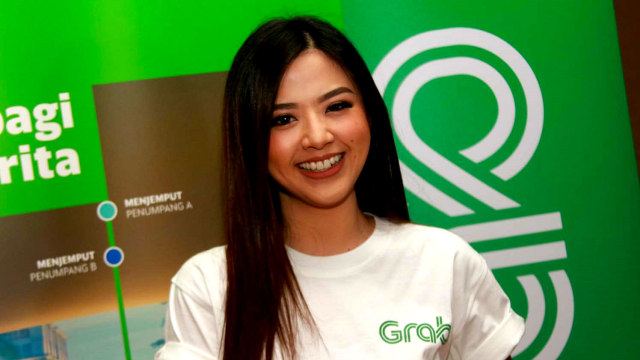 Franda dalam peluncuran Grab Share (Foto: Munady)