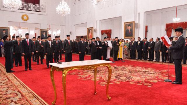 Suasana ketika pelantikan Dubes di Istana (Foto: Dok. Biro Pers Istana)