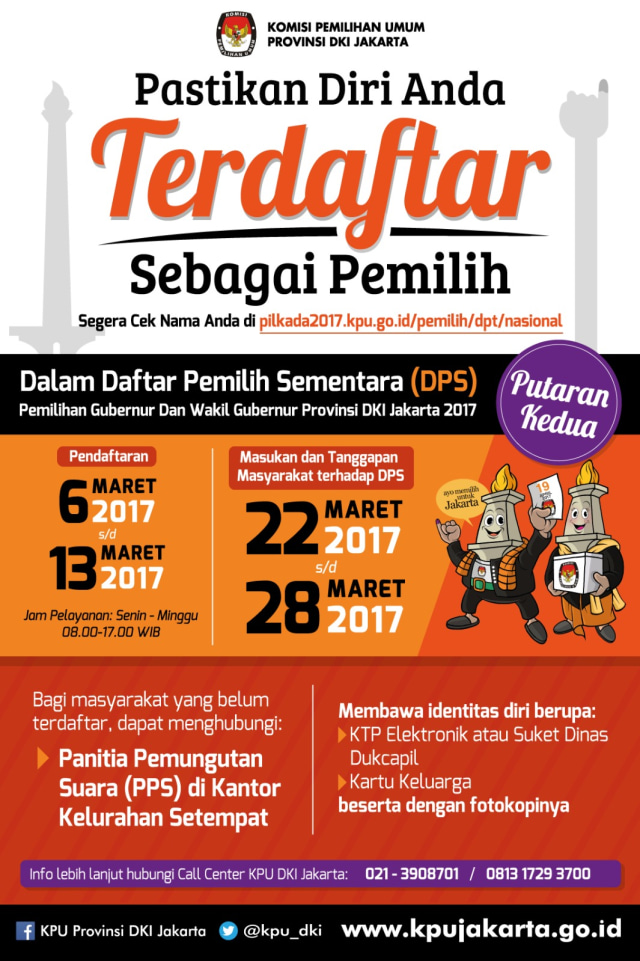 Poster KPU DKI (Foto: Dok. KPU DKI)