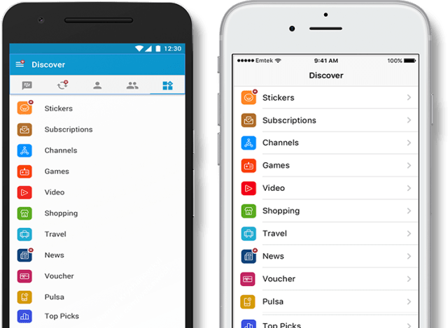 Fitur Discover di BlackBerry Messenger. (Foto: www.bbm.com)