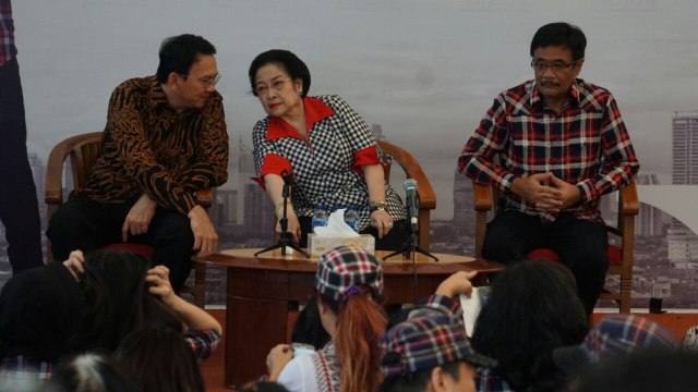 Megawati menghadiri kampanye Ahok-Djarot. (Foto: Aditia Noviansyah/kumparan)