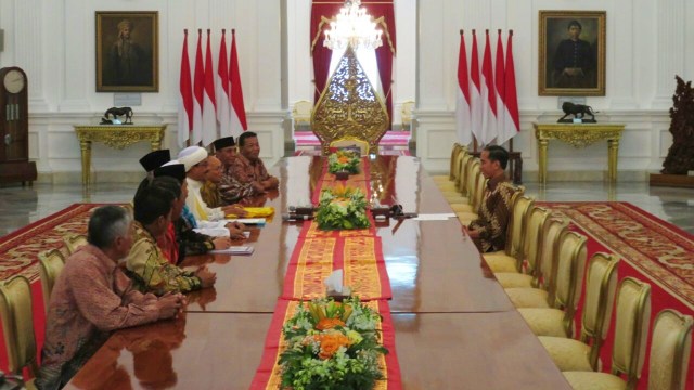 Jokowi dan Jami'iyah Batak Muslim Indonesia (JBMI) (Foto: Yudhistira Amran Saleh/kumparan)