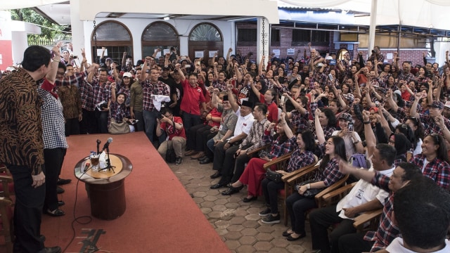 Megawati Soekarnoputri di kegiatan Ahok-Djarot (Foto: ANTARA FOTO)