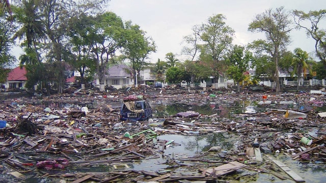 Tsunami Aceh terjadi pada 2004. (Foto: Wikimedia Commons)