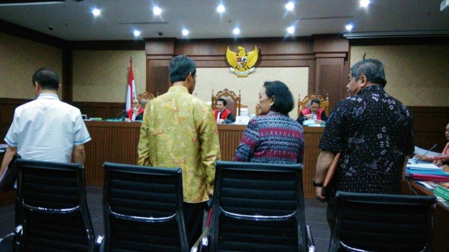 Sidang korupsi e-KTP. (Foto: Aprilandika Pratama/kumparan)