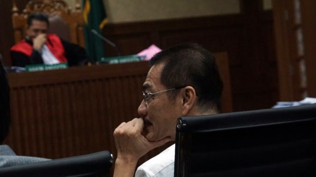 Gamawan dalam persidangan kasus korupsi e-KTP. (Foto: Aditia Noviansyah/kumparan)