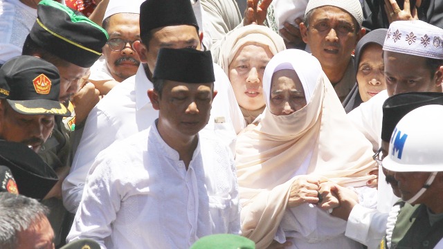 Istri Almarhum Hasyim, Hj Muttamimah (Foto: Ari Bowo Sucipto/Antara)