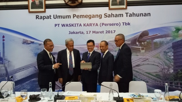 Rapat Umum Pemegang Saham PT Waskita Karya (Foto: Ela Nurlaela)