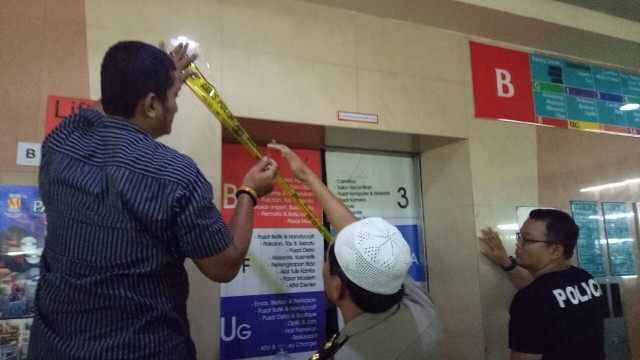 Lift Blok M Square Jatuh  (Foto: Wandha Nur/kumparan )