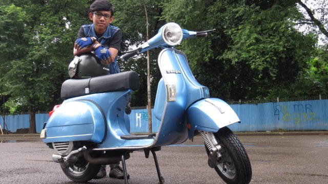 Muhammad Putra (17), pengguna vespa. (Foto: Dok. Muhammad Putra)