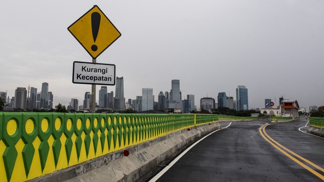 Flyover Transjakarta koridor Tendean-Ciledug. (Foto: Antara/M. Agung Rajasa)