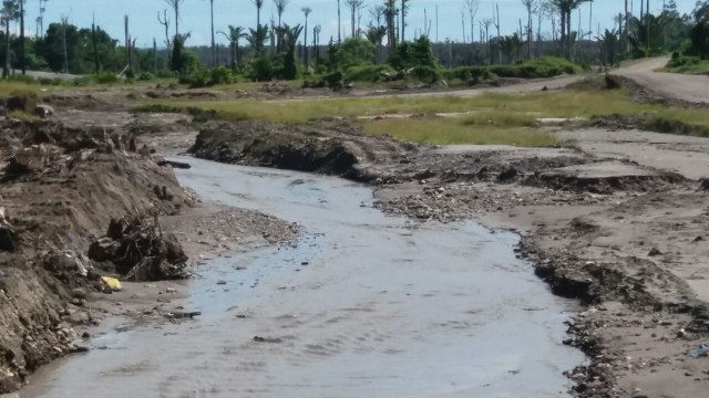 Kondisi sungai Anhoni. (Foto: Dok. Istimewa)