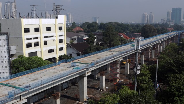 Pembangunan MRT koridor Lebak Bulus - bundaran HI. (Foto: Fanny Kusumawardhani/kumparan)