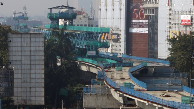 Pembangunan MRT koridor Lebak Bulus - bundaran HI. (Foto: Fanny Kusumawardhani/kumparan)