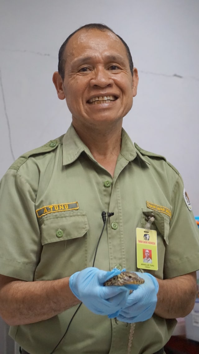 Arnolus Tunu, keeper Komodo. (Foto: Niken Nurani/kumparan)