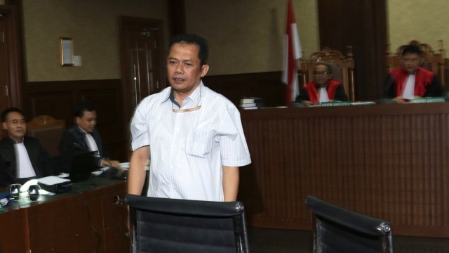 Arif Budi Sulistyo usai memberikan kesaksian. (Foto: Fanny Kusumawardhani/kumparan)