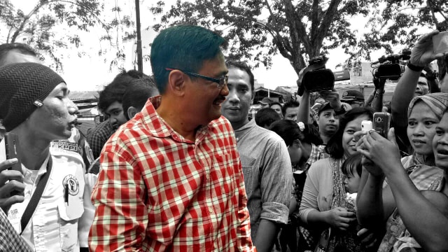 Djarot di Pasar Jelambar Polri (Foto: Nadia Jovita/kumparan)