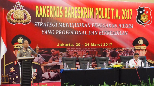 Irjen Arief Sulistyanto di Rakernis Bareskrim (Foto: Dok. Bareskrim)