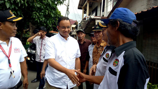 Anies kampanye di Cempaka Putih (Foto: Wandha Nur/kumparan)