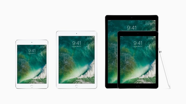 iPad Mini, iPad 9,7, dan iPad Pro. (Foto: Apple)