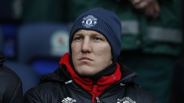 Schweinsteiger pada laga melawan Blackburn Rovers. Foto: Phil Noble/Reuters