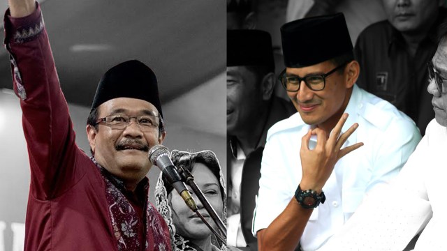 Djarot dan Sandiaga (Foto: ANTARA FOTO)