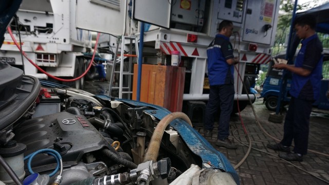 Stasiun Pengisian Bahan Bakar Gas (Foto: Aditia Noviansyah/kumparan)