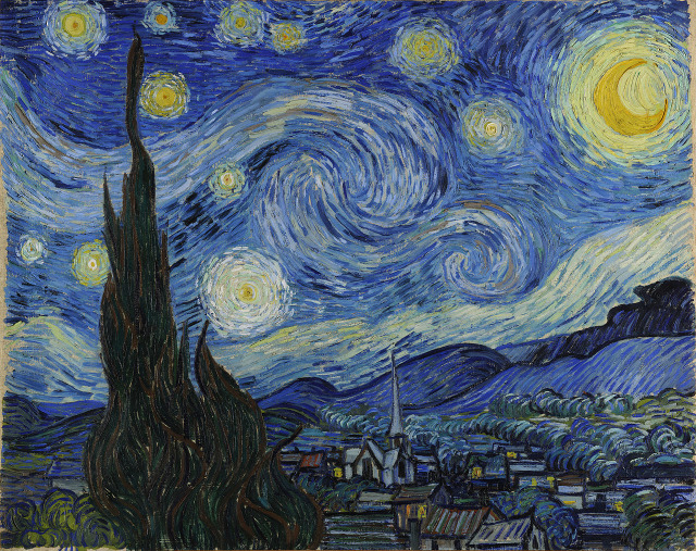 Lukisan "Teh Starry Night" Vincent van Gogh. (Foto: Wikimedia Commons)