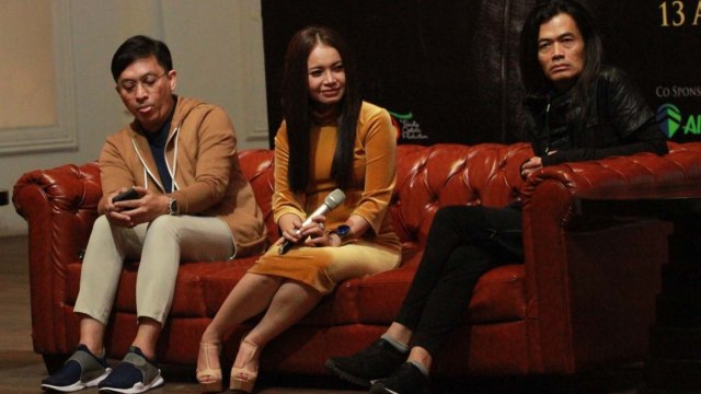 Yovie Widianto, Rossa, dan Dimas Jay. (Foto: Munady Widjaja/kumparan)