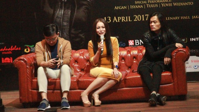 Yovie Widianto, Rossa, dan Dimas Jay. (Foto: Munady Widjaja/kumparan)