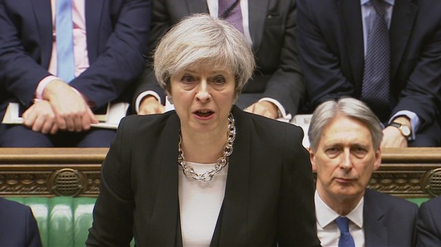 PM Inggris, Theresa May (Foto: Parliament TV/Handout via REUTERS)