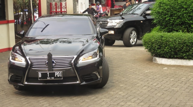 Mobil Ketum PDIP Megawati Soekarnoputri (Foto: Yudhistira Amran Saleh/kumparan)