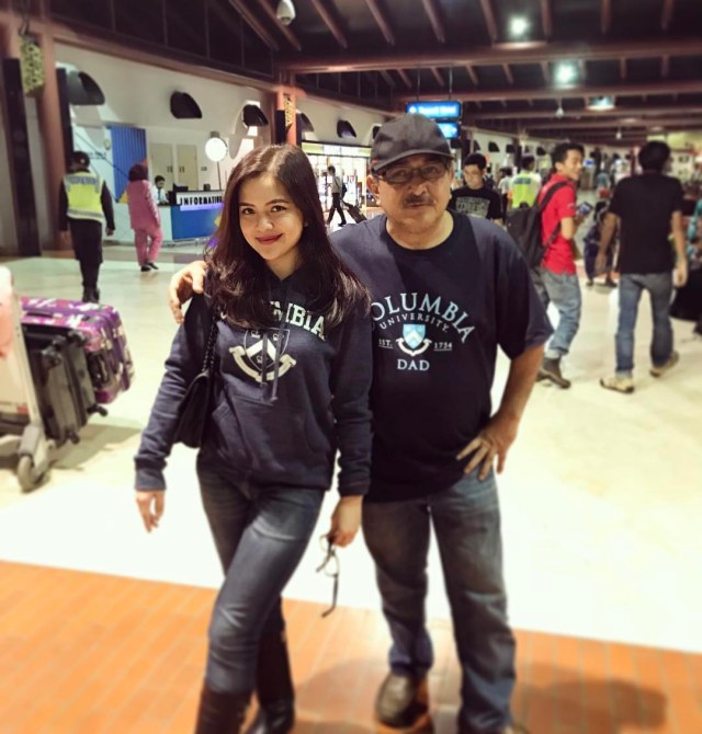 Tasya dan sang ayah. (Foto: Instagram: @tasyakamila)