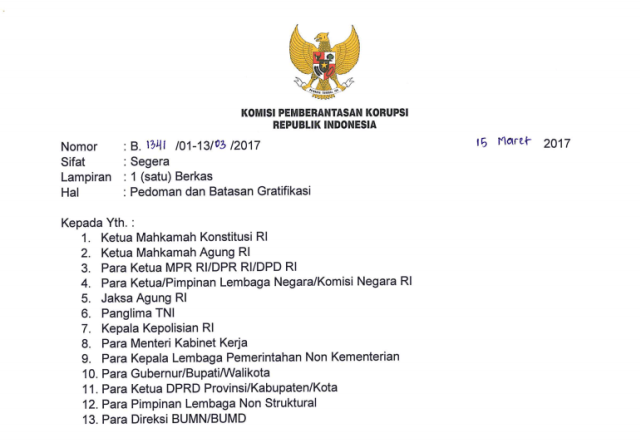 KPK Ingatkan Pejabat Soal Batasan Penerimaan Gratifikasi  kumparan.com