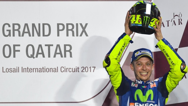 Rossi berhasil meraih podium di GP Qatar. (Foto: MotoGP)