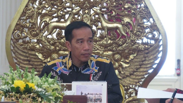 Jokowi di Istana Merdeka. (Foto: Yudhistira Amran Saleh/kumparan)