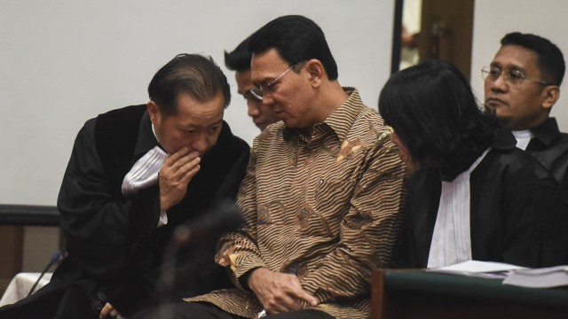 Sidang Ahok ke-16 (Foto: Hafidz Mubarak A/ANTARA)