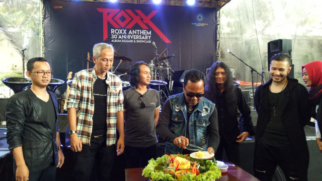 Band heavy metal Roxx (Foto: Prabarini Kartika/kumparan)