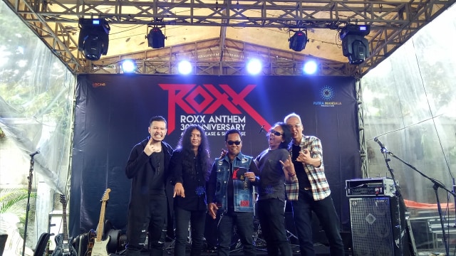 Band heavy metal Roxx (Foto: Prabarini Kartika/kumparan)