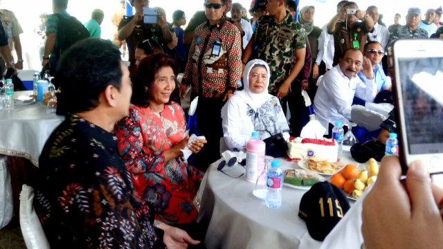 Menteri Susi di Ambon, Maluku (Foto: Wisnu Prasetiyo/kumparan)