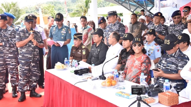 Danlantamal IX memberikan sambutan. (Foto: Dok. Lantamal IX Ambon)