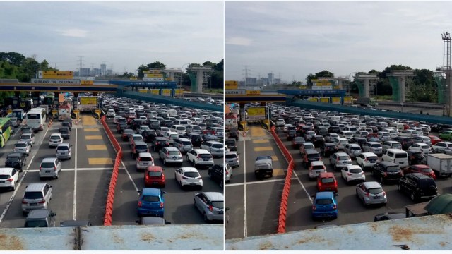 GT 2 Cililitan menuju Cawang (Foto: TMC Polda Metro Jaya)