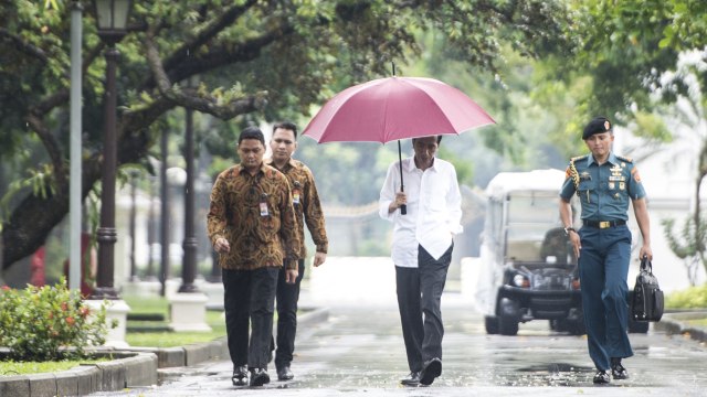 Jokowi di Istana Presiden (Foto: Rossa Panggabean/ANTARA)