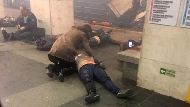 Penumpang yang menjadi korban dalam ledakan Rusia (Foto: AP Photo/DTP&ChP St. Peterburg via AP)